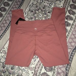 Til You Collapse Dusty Rose leggings NWT